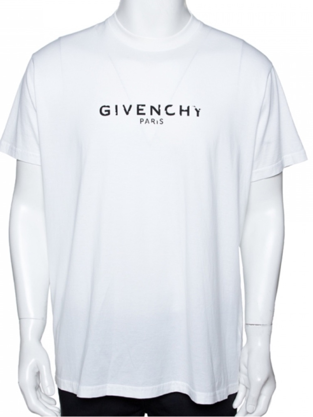 Givenchy Men White Short Sleeve Logo Tee size M